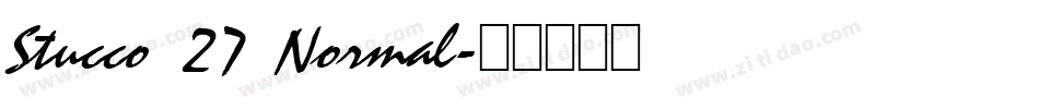Stucco 27 Normal字体转换